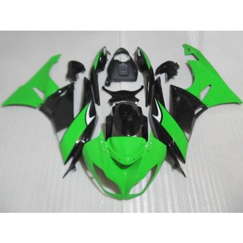 Fairing body kits for Kawasaki ZX6R 2009 2010 2011 2012 green black plastic Ninja 636 fairings set 7 Gifts 09 10 11 12 TZ1