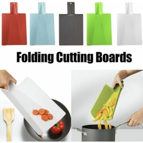 Creative Bendable Plastic Anti-side Sliding Vegetable Board Directly Into The Pot Does Not Leak Kitchen Dishes