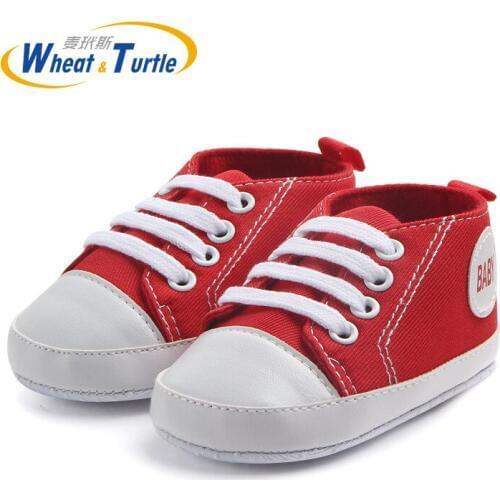 Toddler Casual Lace-Up Slip On Newborn Sneaker Soft Crib Shoes Non-Slip First Walker Infant Baby Boy Girl Kid Soft Sole Shoes