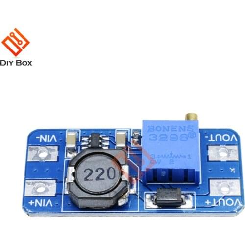 MT3608 2A Power Supply Module DC-DC Step Up Converter Booster 2V-24V to 5V 9V 12V 28V Boost Board for Arduino Power Bank Charger