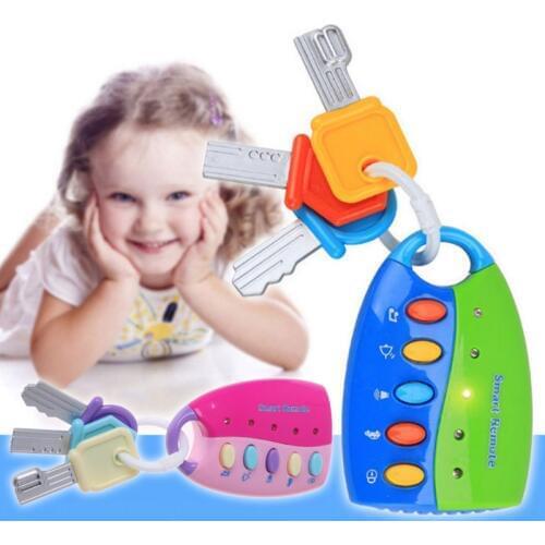 2020 New Children Pretend play Baby Music Toys Musical Car Key Vocal Smart Remote Car Voices Pretend Play Educational Toys