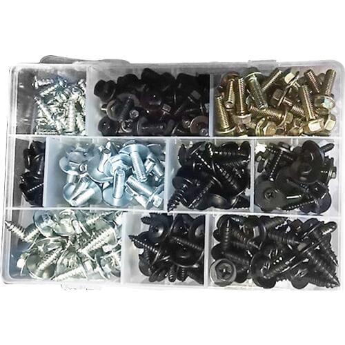 220Pcs Self tapping Screws kit Mixed Fixed Auto Car Body Fender Screws Metal Rivet Fastener M4 M5 M6