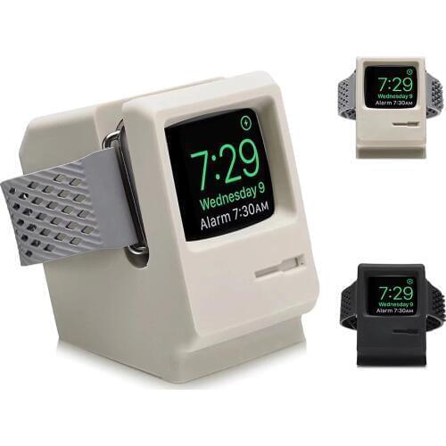 New Wireless Charging Cord Holder Dock Silicone Stand Vintage Charger For Apple Smart Watch Series 1/2 38mm 42mm