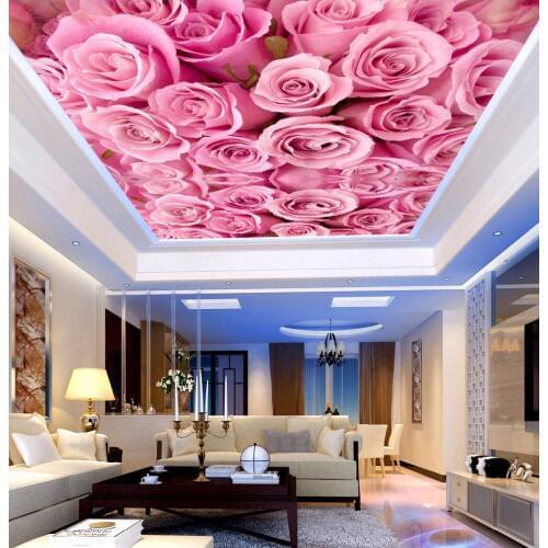 New 8D Large rose 3d flower Wallpaper Mural 3D Wall Mural Wall paper for Living Room pink 3d Wallcovering decorate