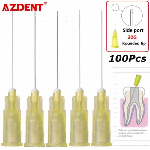 100pcs/Bag Dental Endo Irrigation Needle Tip Dental Root Canal Lateral Irrigation Needle