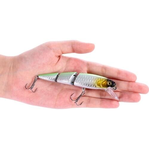 11.5cm 15g Sinking Wobblers Fishing Lures Crankbait Swimbait 3 Segment Lures Jointed Hard Artificial Bait For Fishing Tackle
