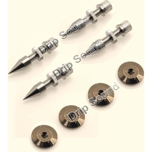 4PCS M8x60 Speaker Spike Isolation Shockproof Stand Feet Speaker Base Pads