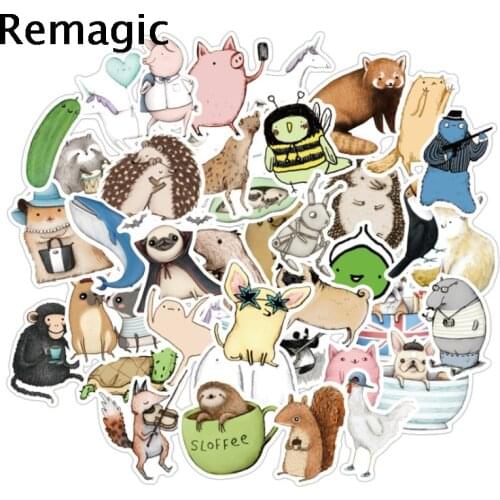 70pcs Funny animals kids cartoon Stickers paster characters anime funny decals scrapbooking diy phone laptop decorations