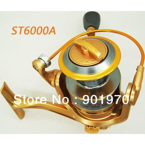 FREE SHIPPING Big game SUPERIOR Aluminium Spool SPINNING FISHING REEL 8BB 5.1:1 ST6000A