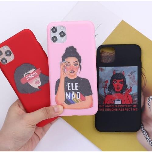 THE ANGELS PROTECT ME THE DEMONS RESPECT ME Phone Cover For iPhone 11 Pro Max X XS XR Max 7 8 7Plus 8Plus 12 Soft Silicone Case