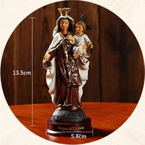 Our Lady of Guadalupe Virgin Mary Statue Christian Figurines Gift Xmas Decor