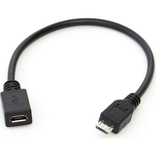 20cm micro USB male to female extension data charging adapter convertor cable