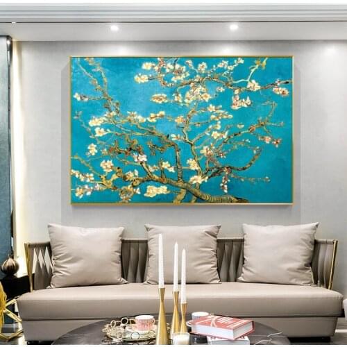 Van Gogh Almond Blossom Canvas Art Paintings On The Wall Art Posters And Prints Impressionist Flowers Pictures For Living Room