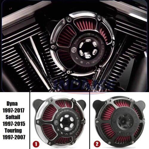 For harley dyna air cleaner kit air intake filter 1997-2017 fat street bob 1997-2015 softail 97-07 Touring