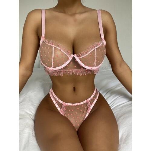 Lace Sexy Lingerie Pornos Suit Pink Erotic Costumes Latex Underwear Porn Sensual Lingerie Woman Lenceria Eroticos Mujer