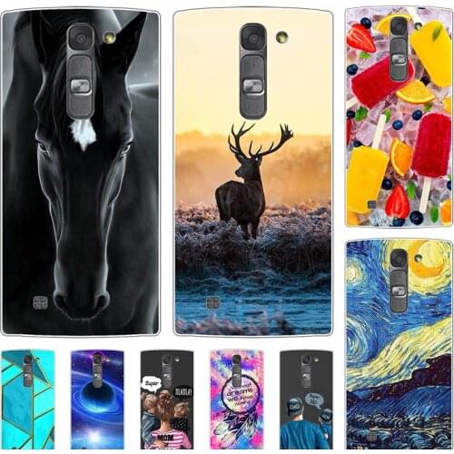 Fashion Bumper Cute Case For LG Magna C90 G4C G4 Mini H520N H502F H500F 5.0" Case Soft Silicone Cat Horse Flower Cover Shell