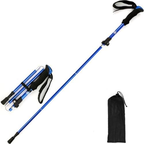 Anti-Slip Ultralight Telescopic Pole Adjustable Anti-shock Ultra Light Mountaineering Hiking Travel Telescopic Pole
