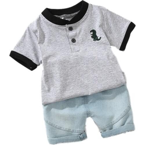 New Summer Baby Boys Clothing Children Cartoon Dinosaur T Shirt Shorts 2Pcs/sets Toddler Casual Clothes Suit Kids Outing Costume