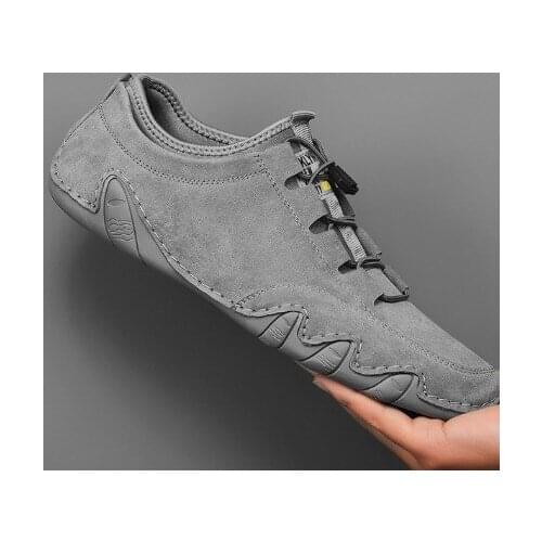 New men casual shoes color grey black size 38--45