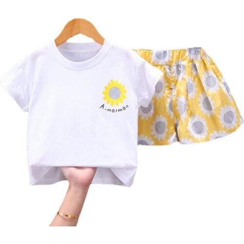 New Boys Clothing Summer Baby Girls Clothes Suit Children Cotton T-Shirt Shorts 2Pcs/Sets Toddler Casual Costume Kids Tracksuits