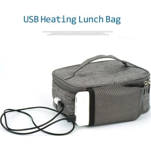 USB Portable Food Heating Carry Bag Electric Heating Lunch Bento Box Car Office School Food Warmer Waterproof Container Heater