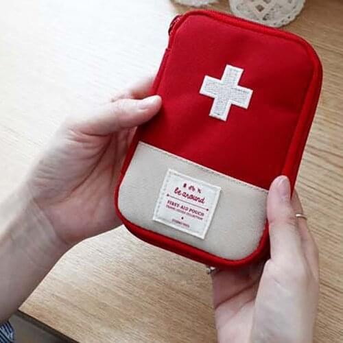 Portable First Aid Kit Travel Outdoor Camping Useful Mini Medicine Storage Bag Camping Emergency Survival Bag Pill Case