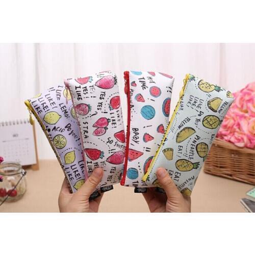 Summer Fruits - 19*9CM PU Coin BAG Purse Wallet Pouch ; Pocket Coin Cash Storage BAG Pouch