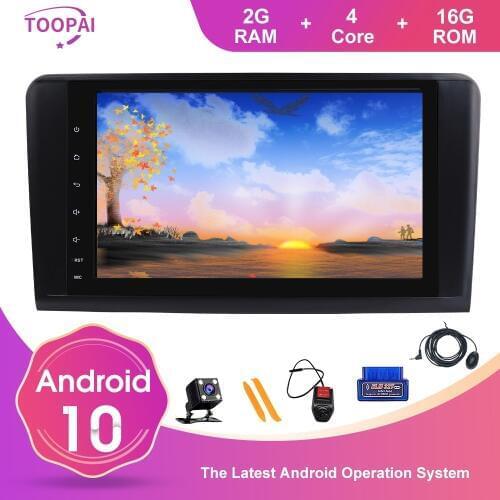 TOOPAI Android 10 For Mercedes Benz GL ML CLASS W164 X164 ML350 ML450 ML500 GL320 GL450 Radio Navigati Multimedia Player SWC