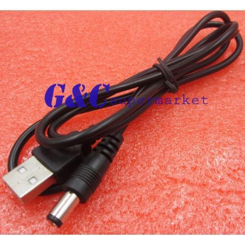 USB 2.0 to DC 5.5mm X2.1mm 5.5X2.1 80cm USB to power cord Cable Power supply