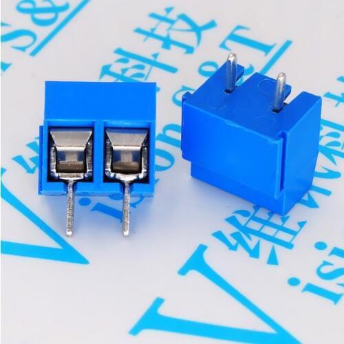 20PCS/LOT KF301-2P KF301-5.0-2P KF301 Screw 2Pin 5.0mm Straight Pin PCB Screw Block