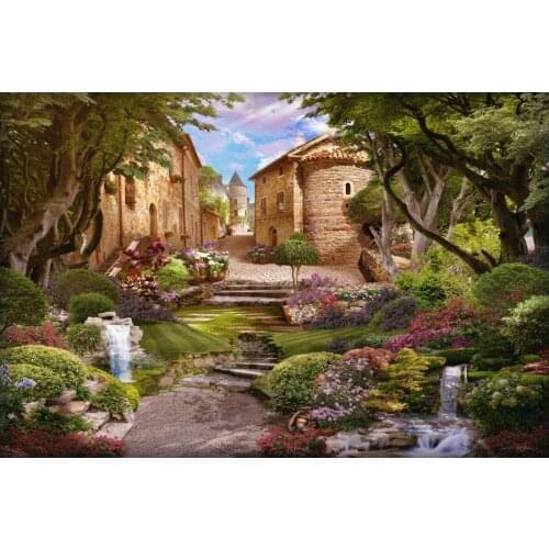 Countryside Garden Scenery Photography Backgrounds Customized Portrait Child Baby Photographic Backdrops For Home Photo Studio