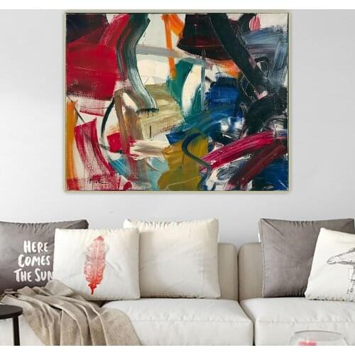 Jean Miotte《Fascination》Abstract Expressionism Canvas Art Oil Painting Picture Wall Hanging Decor Home Living Room Decoration