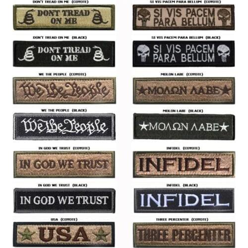 1pc Embroidery Bust Armband Banner Embroidery Badge Military Armband Men Ms. Embroidery Tactical 2.6 * 9.5cm