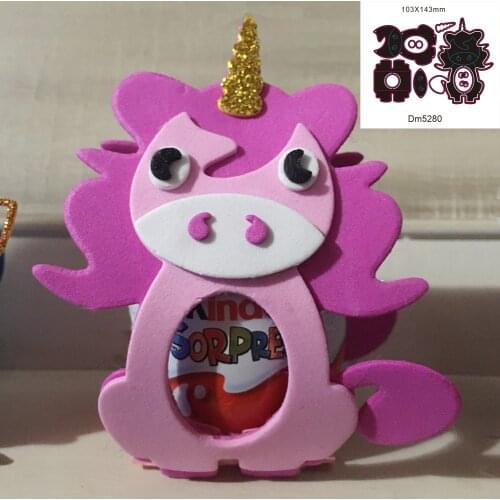 2021 new easter egg, unicorn mold, metal cutting mold, scrapbook embossing card, photo album decoration, DIY craft