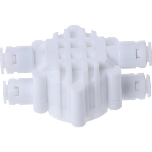 4 Way 1/4 Port Auto Shut Off Valve For RO Reverse Osmosis Water Filter System