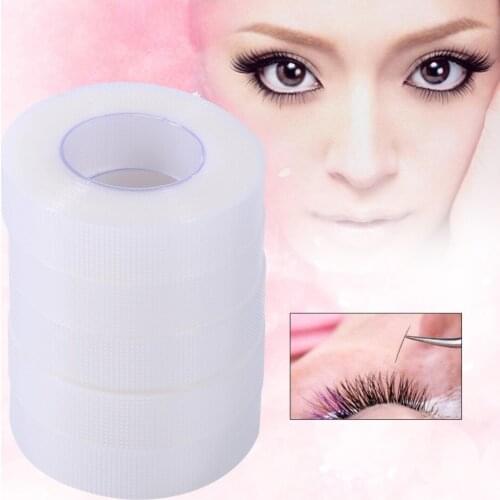 5 Rolls Transparent Eyelash Extension Tape PE Eyelash Grafting Supply Breathable False Eyelash Extensions Makeup Tool
