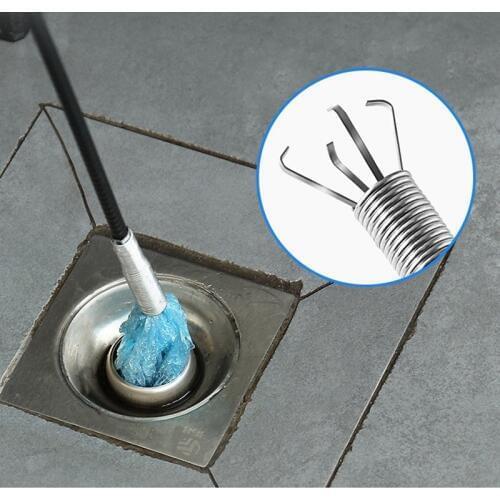 60cm Drain Snake Drain Cleaner Sticks Clog Remover Cleaning Tools Spring Pipe Dredging Tools Sewer Cleaning