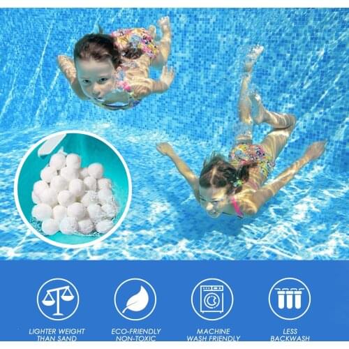 700g Pool Filter Ball Cleaning Balls Fish Tank Swimming Pool Nitrification Hair Filter Water Purification Fiber Cotton Ball