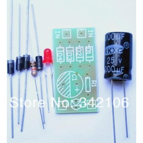 Free Shipping!!! 5pcs IN4007 Bridge Rectifier / AC switch DC / power converter / full-wave rectifier circuit board (spare parts)