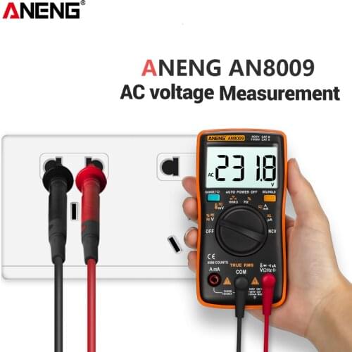 ANENG AN8009 Digital Multimeter 9999 count True-RMS Auto Range NCV Ohmmeter AC/DC Voltage Ammeter Current Meter temperature