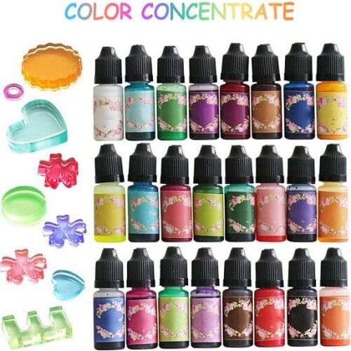 Color Liquid Pigment Epoxy Resin Color Tint UV Resin Colorant Dye Liquid Colorant For DIY Resin Jewelry Making Crafts Art Sets
