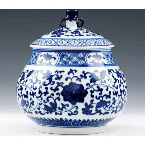 Jingdezhen ceramic Antique Porcelain temple jars wholesale ginger jars
