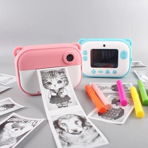Kids Instant Print Camera WIFI HD 1080P 12MP Digital Printing Camera Toys for Polaroid Camera With Thermal Print Paper