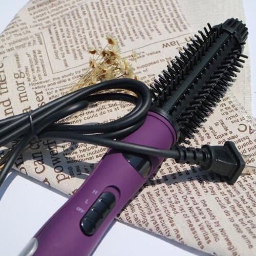2-in-1 Electric Curling Rod Big Wave Curling Curler Large Straight Short Hairsplint Comb Makeup Hair Tool