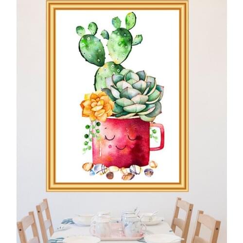 Flowerpot Plant 5D DIY Diamond Painting Cross Stitch Kit Full Drill Embroidery Mosaic Art Picture Crystal Home Decor New Arrival