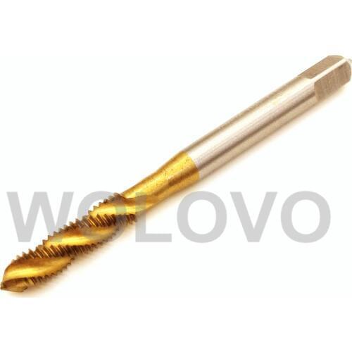 HSS Machine M6 6MM*1MM Spiral Screw Thread Metric Plug Tap Drill Ti Coated