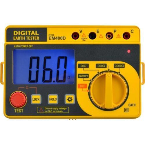 New High Sensitivity Earth grounding Resistance Electrical Meter Portable Auto Power Off Lighting Protection Grounding Meter