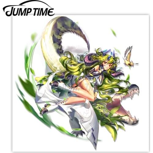 JumpTime 13 x 13cm Arknights Estelle Elite 2 Anime Waifu Car Stickers Cartoon Waterproof Decal Motorcycle Bumper Decoration