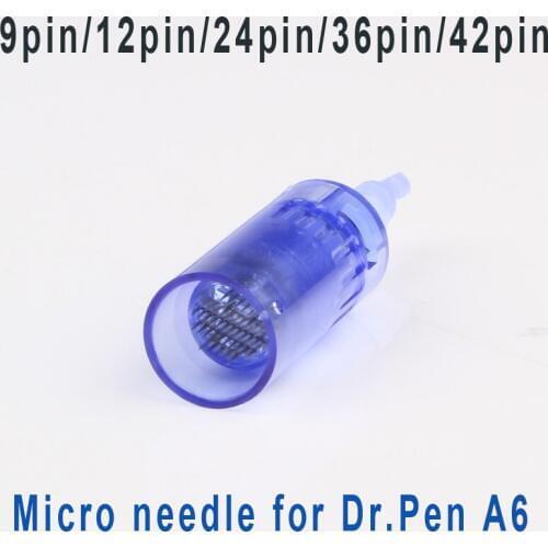10pieces 9/12/24/36/42 pin cartridges for dr.pen A6 anti aging micro needles replaced cartridge for meso derma pen Dermaroller