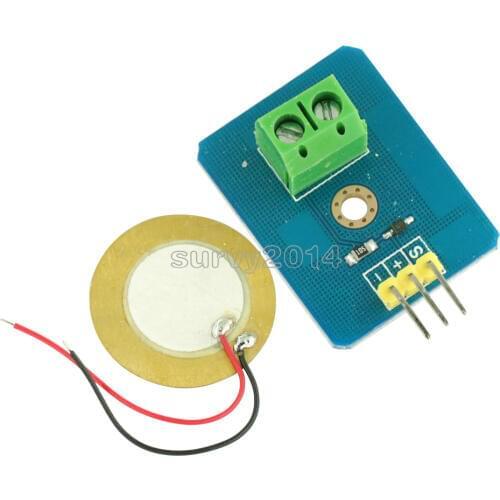 DIY KIT 3.3V/5V Ceramic Piezo Vibration Sensor Module Analog Controller Electronic Components Supplies Sensor for Arduino UNO R3
